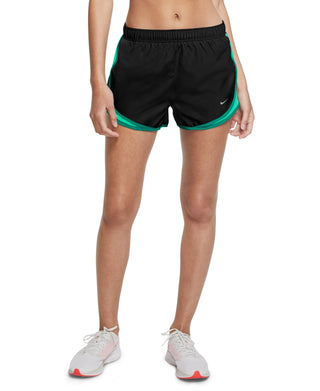 Nike Women's Dri Fit Solid Tempo Running Shorts Green Size Small