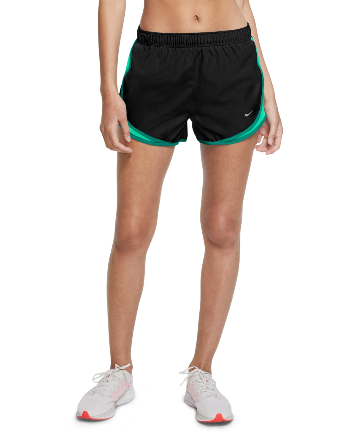 Nike Women's Dri Fit Tempo Running Shorts Green Size Medium
