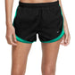 Nike Women's Dri Fit Tempo Running Shorts Green Size Large