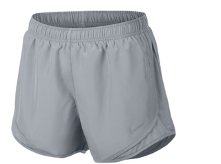 Nike Women's Dri Fit Solid Tempo Running Shorts Grey Size Medium