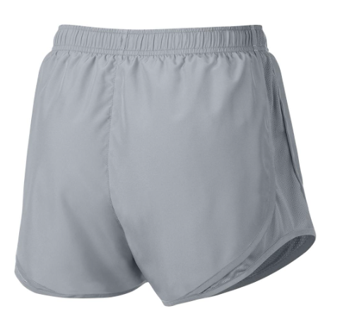 Nike Women's Dri Fit Solid Tempo Running Shorts Grey Size Medium