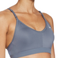 Nike Women's Indy V Neck Low Impact Sports Bra Blue Size Small