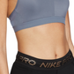 Nike Women's Indy V Neck Low Impact Sports Bra Blue Size Medium