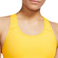 Nike Women's Dri Fit Swoosh Sports Bra Yellow Size Large
