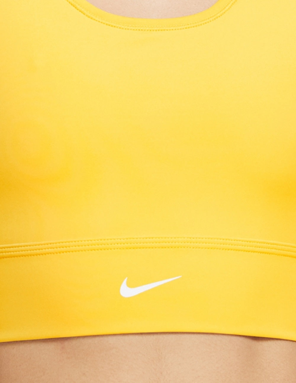 Nike Women's Dri Fit Swoosh Sports Bra Yellow Size Large