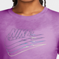 Nike Women's Sportswear Cotton Logo T-Shirt Purple Size Medium