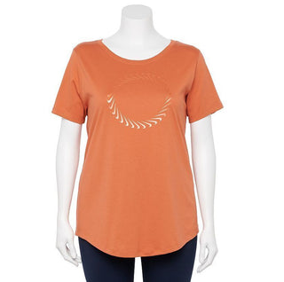 Nike Women's Sportswear Icon Clash Graphic Tee Orange Size 2X