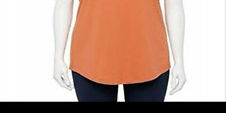 Nike Women's Sportswear Icon Clash Graphic Tee Orange Size 2X