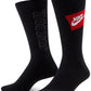Nike Men's 3 Pk Everyday Essential Crewsocks Black Size Large