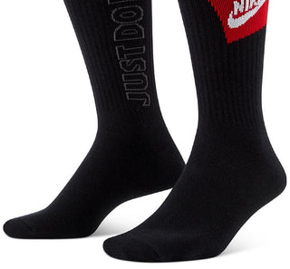 Nike Men's 3 Pk Everyday Essential Crewsocks Black Size Large
