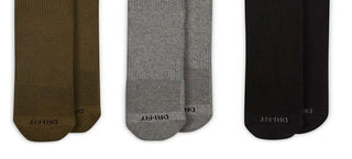 Nike Men's Everyday Plus 3 pack Dri FIT Cushion Crew Training Socks Brown Size 8-12