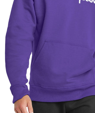Champion Men's Script Logo Powerblend Hoodie Purple Size Medium