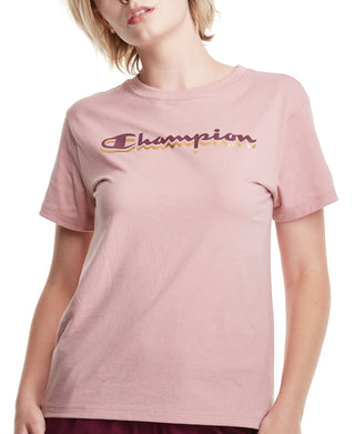 Champion Women's The Classic T-Shirt Pink Size XX-Large