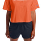 Champion Women's Logo Cropped T-Shirt Orange Size X-Small