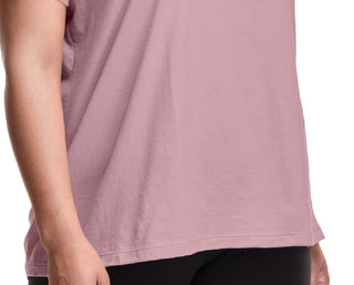 Champion Women's Classic Logo Graphic T-Shirt Pink Size 2X