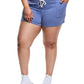 Champion Women's Campus Solid Shorts Blue Size 3X