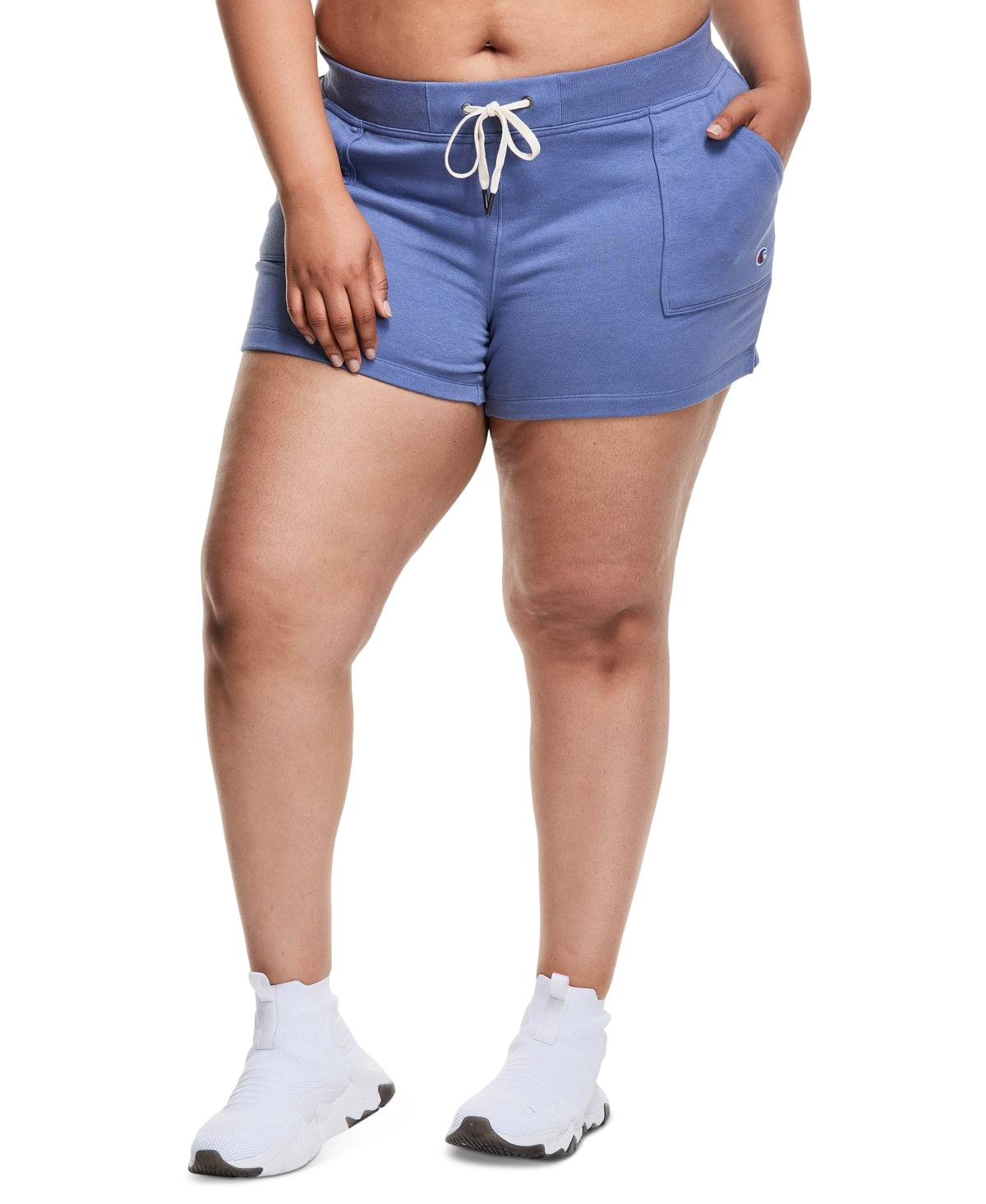 Champion Women's Campus Solid Shorts Blue Size 3X