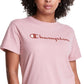 Champion Women's Classic Logo T-Shirt Pink