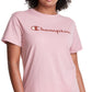 Champion Women's Classic Logo T-Shirt Pink