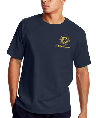 Champion Men's Sun T-Shirt Blue Size X-Large