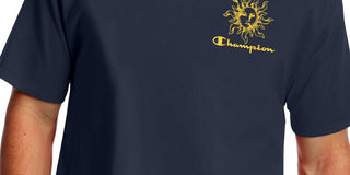 Champion Men's Sun T-Shirt Blue Size X-Large