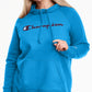 Champion Women's Powerblend Logo Hoodie Blue Size 3X