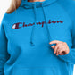 Champion Women's Powerblend Logo Hoodie Blue Size 3X