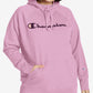 Champion Women's Powerblend Logo Hoodie Pink Size 2X