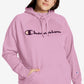 Champion Women's Powerblend Logo Hoodie Pink Size 3X