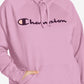Champion Women's Powerblend Logo Hoodie Pink Size 3X