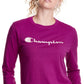 Champion Women's Classic Long Sleeve T-Shirt Purple Size Small