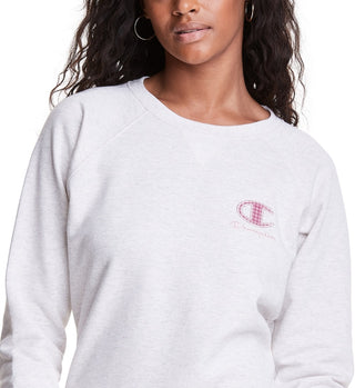 Champion Women's Powerblend Classic Crewneck Gray Size Large