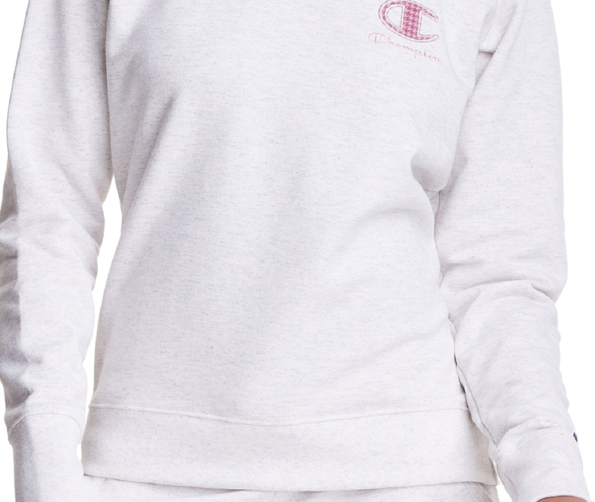 Champion Women's Powerblend Classic Crewneck Gray Size Large