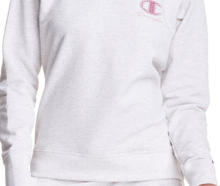 Champion Women's Powerblend Classic Crewneck Gray Size Large