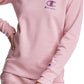 Champion Women's Powerblend Classic Crewneck Pink Size Large
