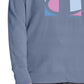 Champion Women's Logo Print Sweatshirt Blue Size 3X
