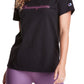 Champion Women's Houndstooth Script Logo Boyfriend Tee Black Size Small