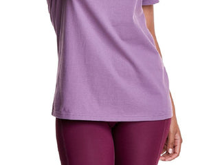 Champion Women's Boyfriend Tee Houndstooth Script Logo Tee Purple Size Small