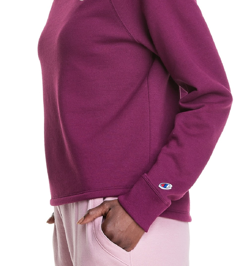 Champion Women's Mock Neck Sweatshirt Purple Size XX-Large