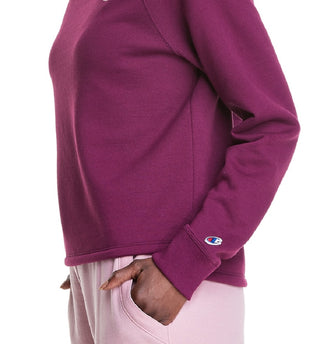 Champion Women's Mock Neck Sweatshirt Purple Size XX-Large