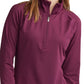 Champion Women's Absolute Half Zip Mock Neck Top Purple Size XX-Large