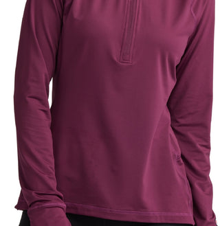 Champion Women's Absolute Half Zip Mock Neck Top Purple Size XX-Large