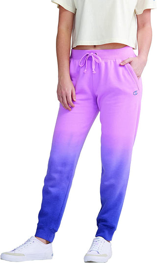 Champion Women's Dip Dye Fleece Joggers Purple Size Medium