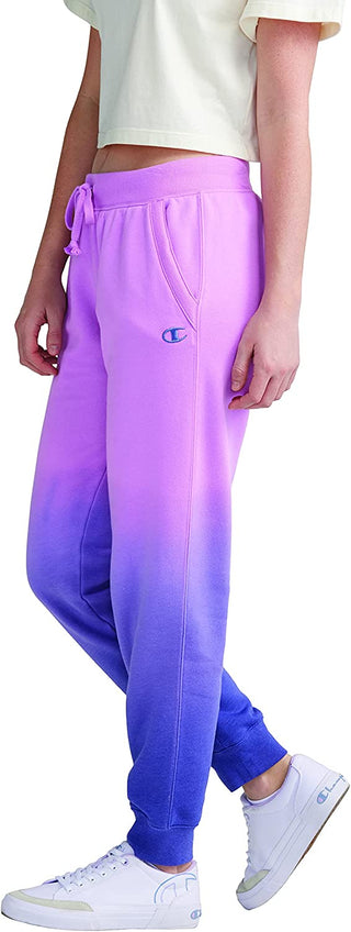 Champion Women's Dip Dye Fleece Joggers Purple Size Medium