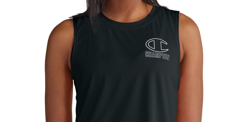 Champion Women's Absolute Eco Logo Tank Top Black Size Medium