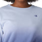 Champion Women's Fleece Ombre Dyed Crewneck Sweatshirt Blue Size 3X