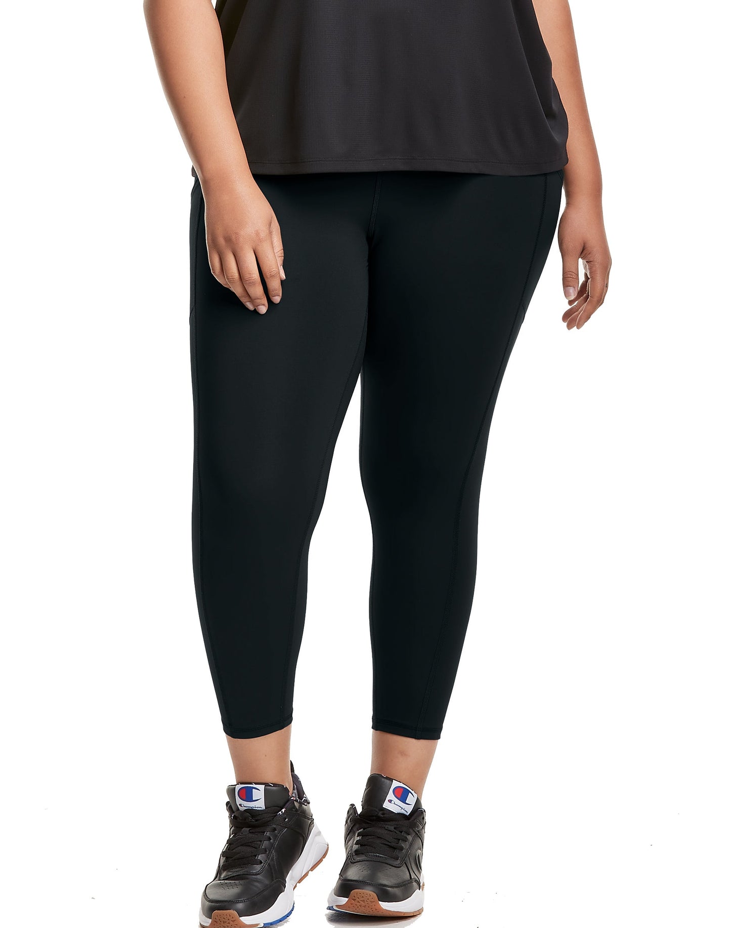Champion Women's 7/8 Leggings Black Size 3X