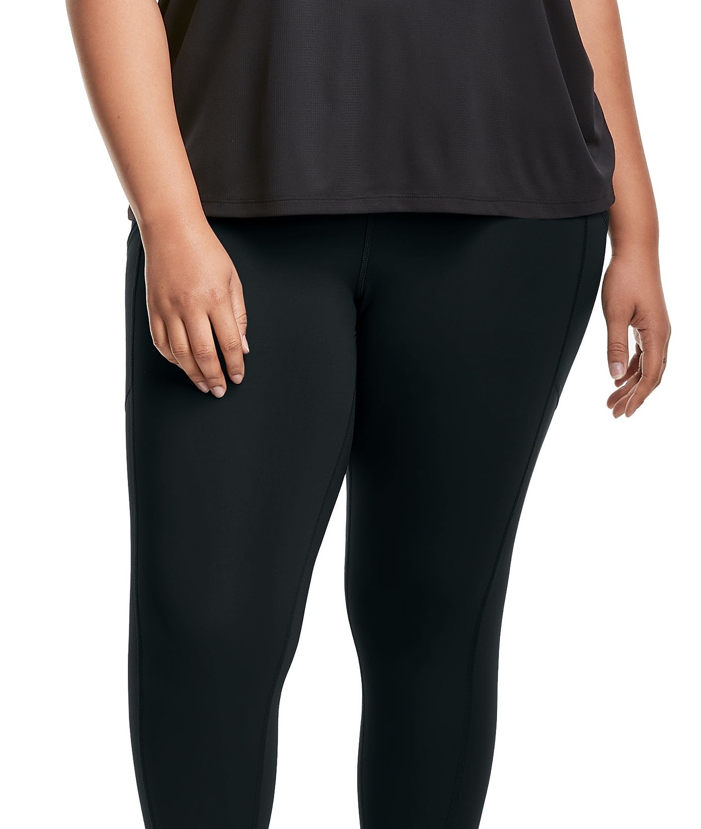 Champion Women's 7/8 Leggings Black Size 3X