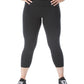 Champion Women's Plus Soft Touch Cropped Leggings Black Size 2X