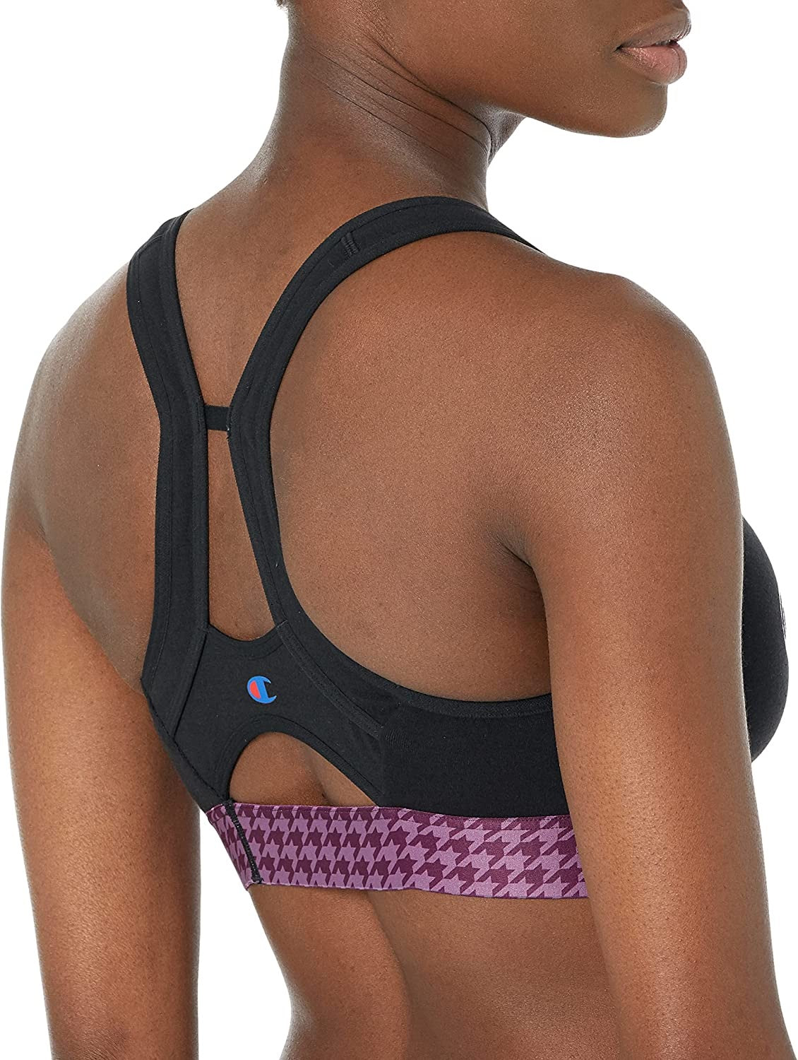 Champion Women's The Authentic Racerback Sports Bra Black Size Large